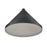 Millennium Lighting R Series 1Lt 13" Wide Cone, Satin Black