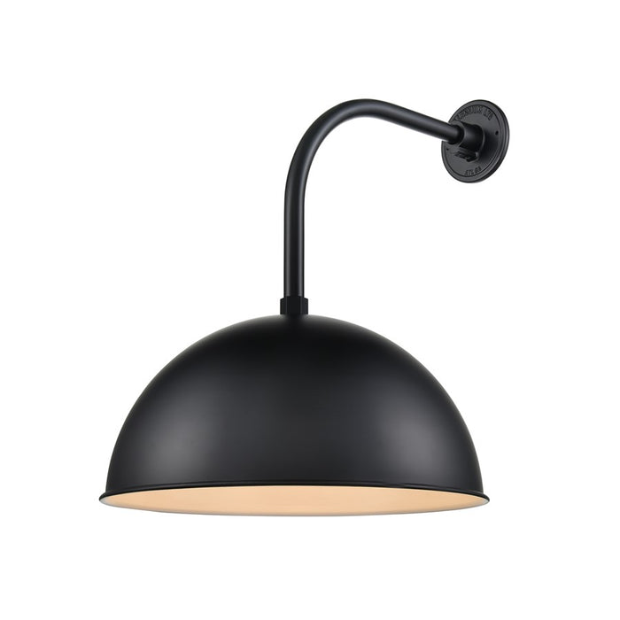 Millennium Lighting R Series 1Lt Wide Deep Bowl, Satin Black