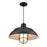 Millennium R Series 1Lt 17" Cord Hung Warehouse, Satin Black/White