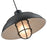 Millennium R Series 1Lt 17" Cord Hung Warehouse, Satin Black/White