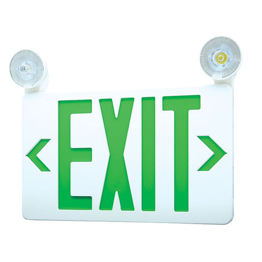 RP Lighting Standard GW Em. Exit 120/277VAC Universal, White - RXEL37-1GW
