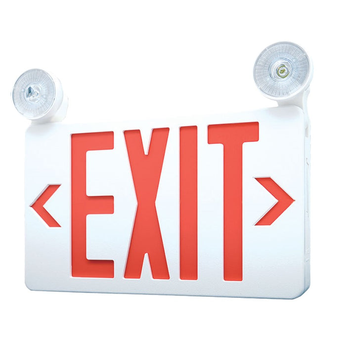 RP Lighting Standard RW Em. Exit 120/277VAC Universal, White - RXEL37-1RW