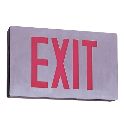 RP Lighting LED Di-Cast Exit Red Double Face, White - RXL16-1RBA