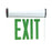 RP Lighting GW Slope Ceiling Edge Lit Exit, Single Face, White - RXL17GW