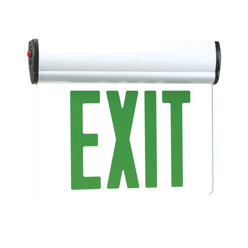 RP Lighting SD Slope Ceiling Lit Exit, Single Face-SD, White - RXL17GWSD