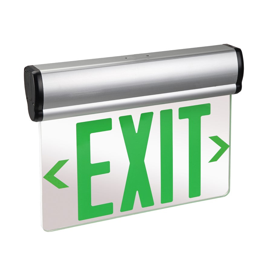 RP Lighting 1Lt Slope CeilingLit Exit, Double Face-SD, Aluminum - RXL18GBA-SD
