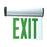 RP Lighting GW Slope Ceiling Edge Lit Exit, Double Face, White - RXL18GW