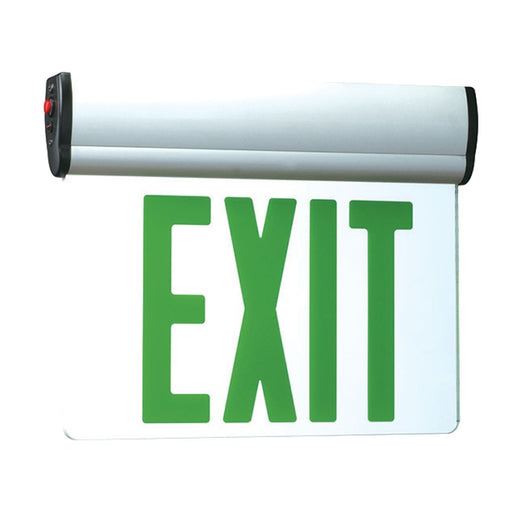 RP Lighting GW Slope Ceiling Edge Lit Exit, Double Face, White - RXL18GW