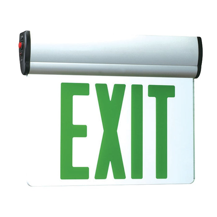 RP Lighting GW Slope Ceiling Edge Lit Exit, Double Face, White - RXL18GW