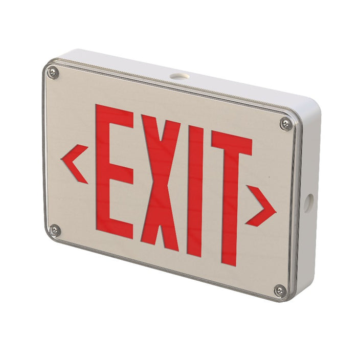 RP Lighting LED Exit-Single/Dbl, Cold-Red, White - RXL28RW