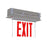RP Lighting 1Lt Edge Lt Exit/Recess Mt/Single Face, Alum/Clr - RXL33RBA