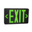 RP Lighting Exit LED 2 Side Gn Ltrs 120/277V w/Batt, Black - RXL5GB