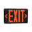 RP Lighting Exit LED 2 Side Rd Ltrs 120/277V w/Batt, Black - RXL5RB