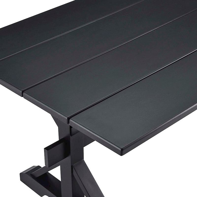 Modway Windchime 71" Dining Table, Black