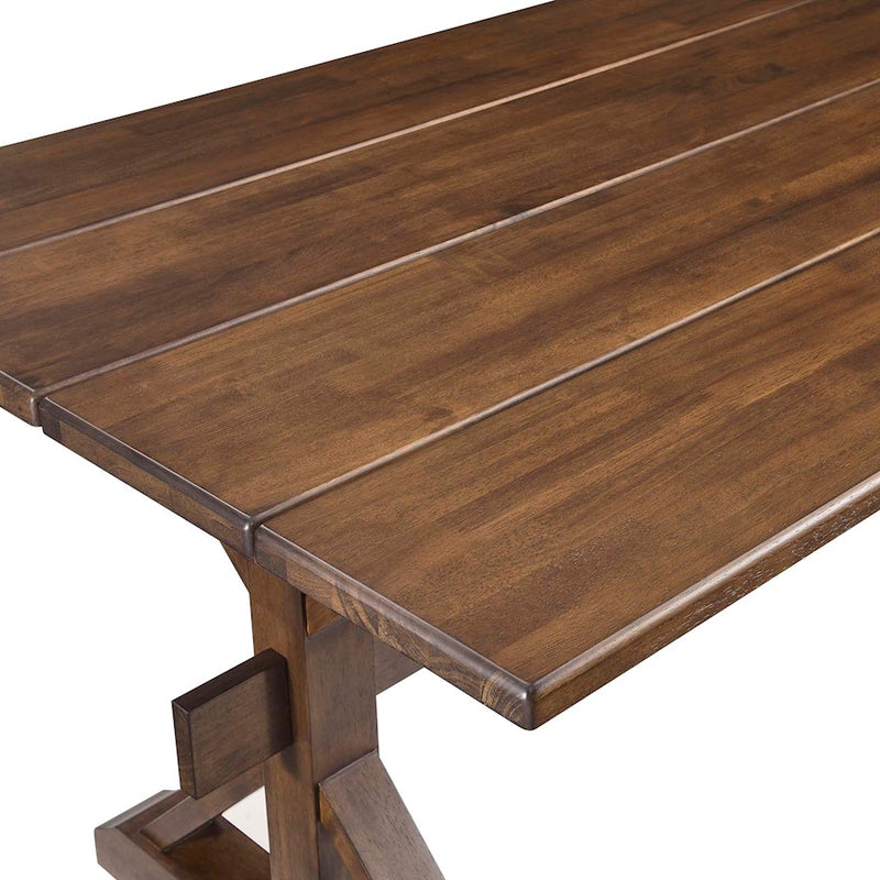 Modway Windchime 71" Dining Table, Walnut