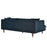 Modway Zoya Sofa, Navy Fabric