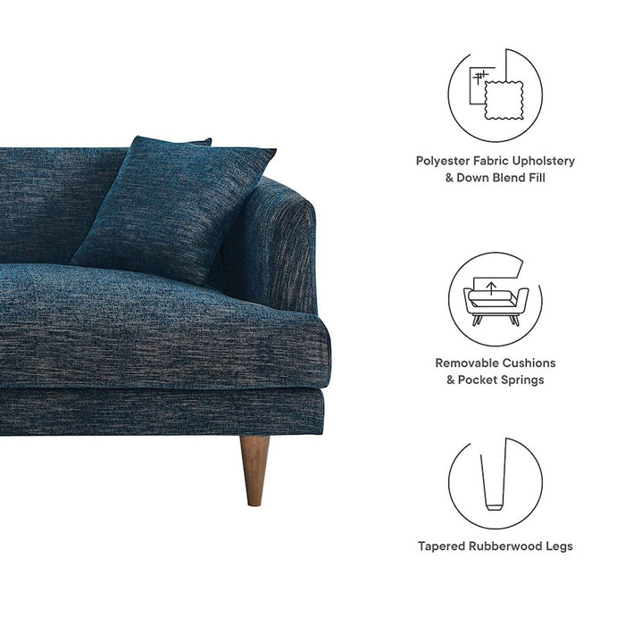 Modway Zoya Sofa, Navy Fabric