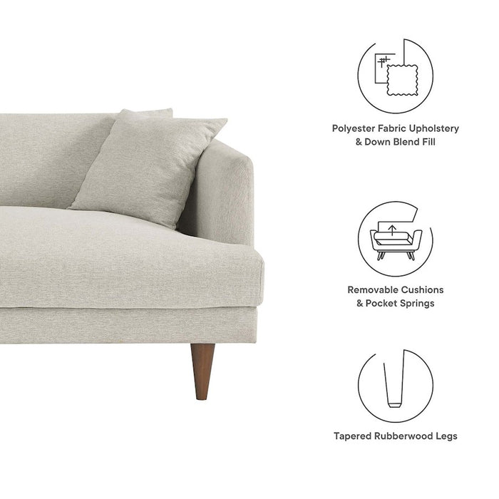 Modway Zoya Sofa, Ivory