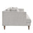 Modway Zoya Sofa, Light Gray Fabric - EEI-6405-HLG
