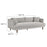 Modway Zoya Sofa, Light Gray Fabric