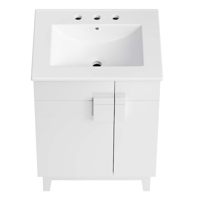 Modway Miles 24" Bathroom Vanity, White