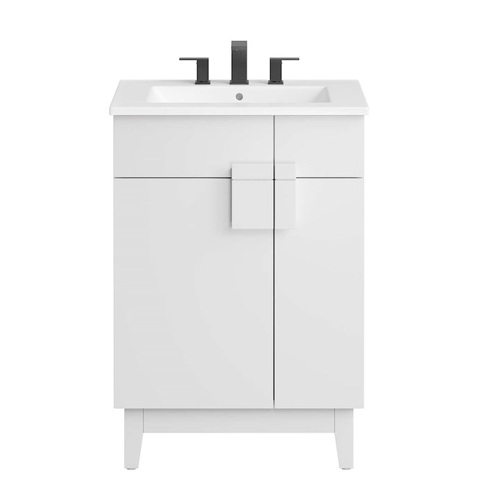 Modway Miles 24" Bathroom Vanity, White