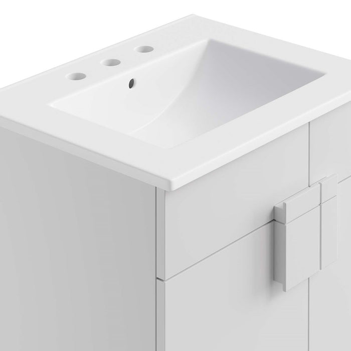 Modway Miles 24" Bathroom Vanity, White