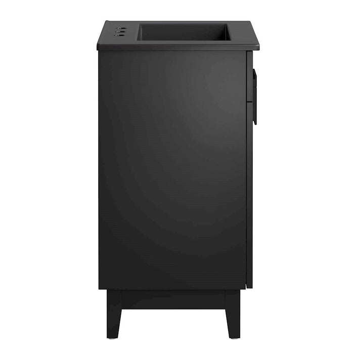 Modway Miles 24" Bathroom Vanity, Black - EEI-6483-BLK-BLK