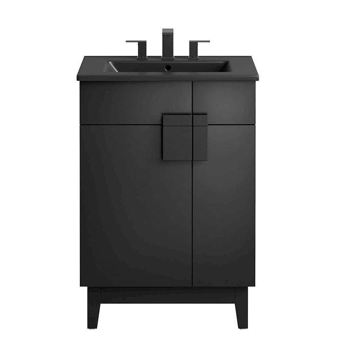 Modway Miles 24" Bathroom Vanity, Black