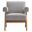 Modway Lyra Boucle Fabric Armchair, Light Gray