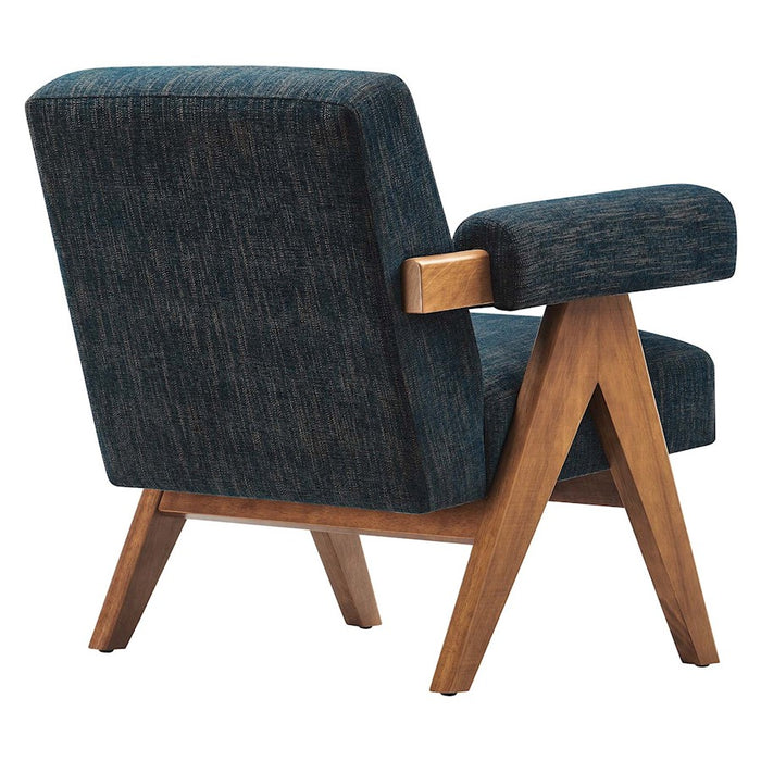 Modway Lyra Fabric Armchair, Azure Fabric