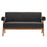 Modway Lyra Fabric Loveseat, Dark Gray Fabric