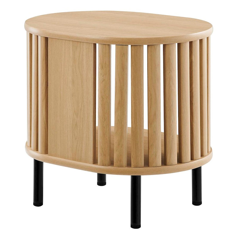 Modway Fortitude Side Table, Oak
