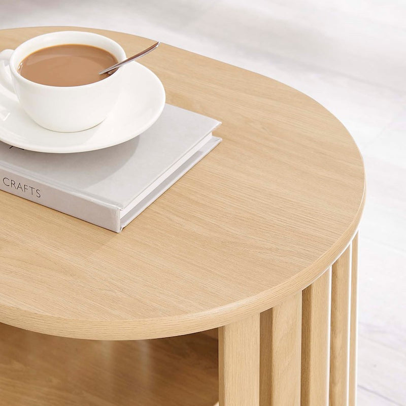 Modway Fortitude Side Table, Oak