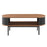 Modway Fortitude Coffee Table, Walnut/Black