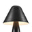 Modway Jovial Metal Mushroom Table Lamp, Black