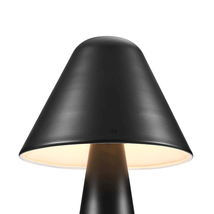 Modway Jovial Metal Mushroom Table Lamp, Black