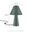 Modway Jovial Metal Mushroom Table Lamp, Green