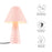 Modway Jovial Metal Mushroom Table Lamp, Pink