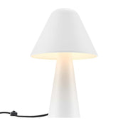 Modway Jovial Metal Mushroom Table Lamp, White - EEI-6529-WHI