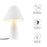 Modway Jovial Metal Mushroom Table Lamp, White