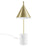 Modway Ayla Marble Base Table Lamp, Satin Brass