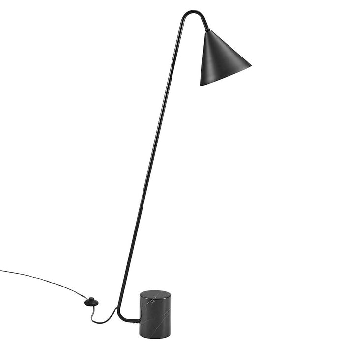 Modway Ayla Marble Base Floor Lamp, Black - EEI-6531-BLK