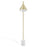 Modway Ayla Marble Base Floor Lamp, Satin Brass