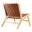 Modway Saoirse Lounge Chair, Natural Brown