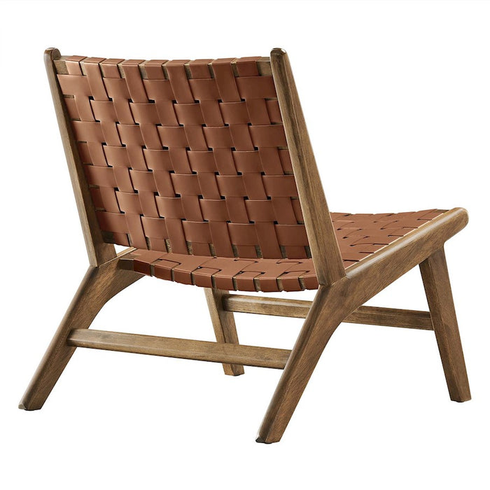 Modway Saoirse Lounge Chair, Walnut/Brown