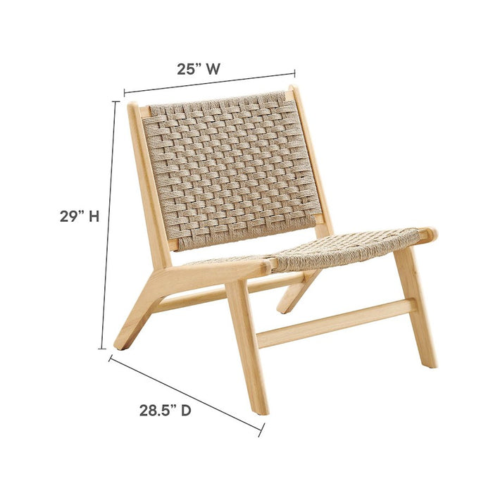 Modway Saoirse Lounge Chair, Natural