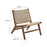 Modway Saoirse Lounge Chair, Walnut/Natural