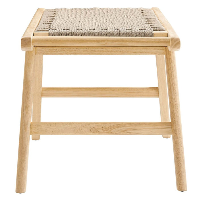 Modway Saoirse 47" Wove Rope Bench, Natural - EEI-6552-NAT-NAT