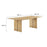 Modway Amistad 86" Dining Table/Bench Set, Oak